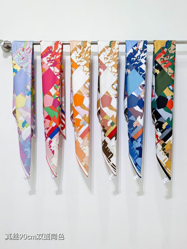Hermes Silk Scarf 90X90cm E081314